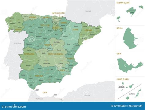 Spain : Autonomous Communities and Major Cities .